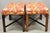 Vintage Chinese Chippendale Style Carved Mahogany Fretwork Bench Stool - Pair For Sale In Philadelphia - Image 6 of 12