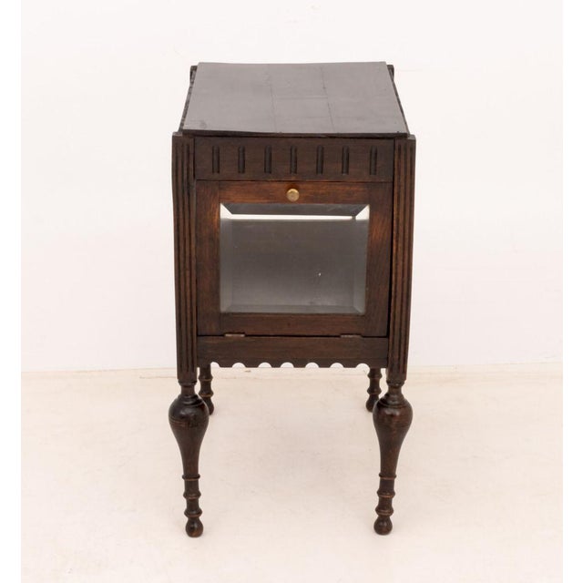 Brown Aesthetic Movement Carved Wood Vitrine Cabinet For Sale - Image 8 of 10