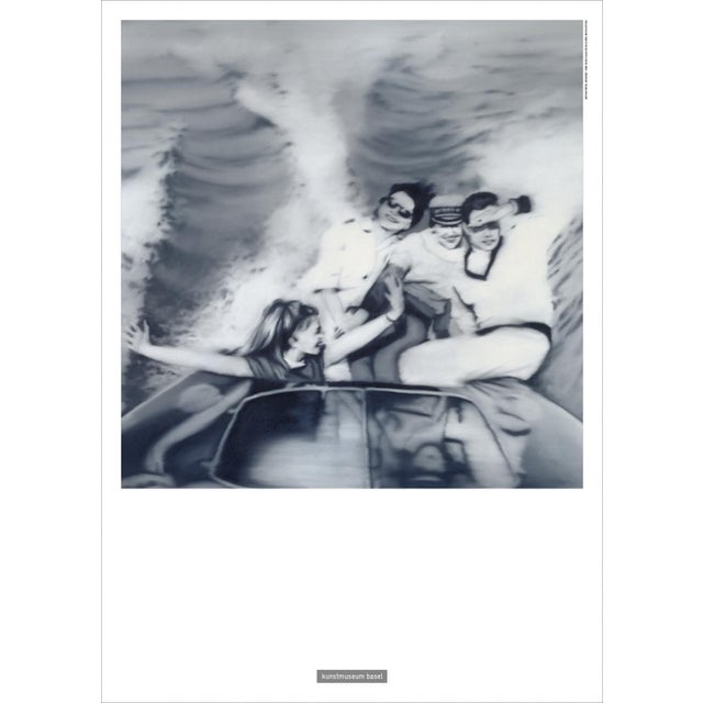 Gerhard Richter Motorboot Official Exhibition Poster Dimensions: 19,6 x 27,5 in / 50 x 70 cm Sold unframed