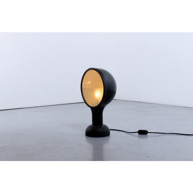 Bieffeplast Black Drive Table Lamp by Adalberto Dal Lago for Bieffeplast, 1970s For Sale - Image 4 of 7