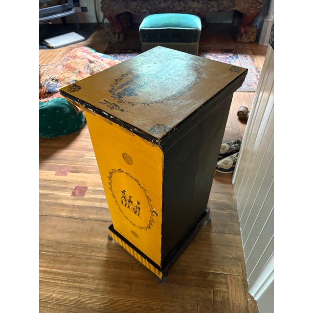 19Th Century Antique French Tole Metal Cabinet For Sale In New York - Image 6 of 12