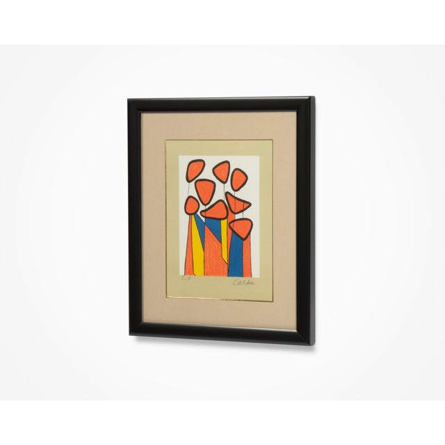 Alexander Calder Alexander Calder "Squash Blossoms" Signed Lithograph Artist Proof 1970s For Sale - Image 4 of 6