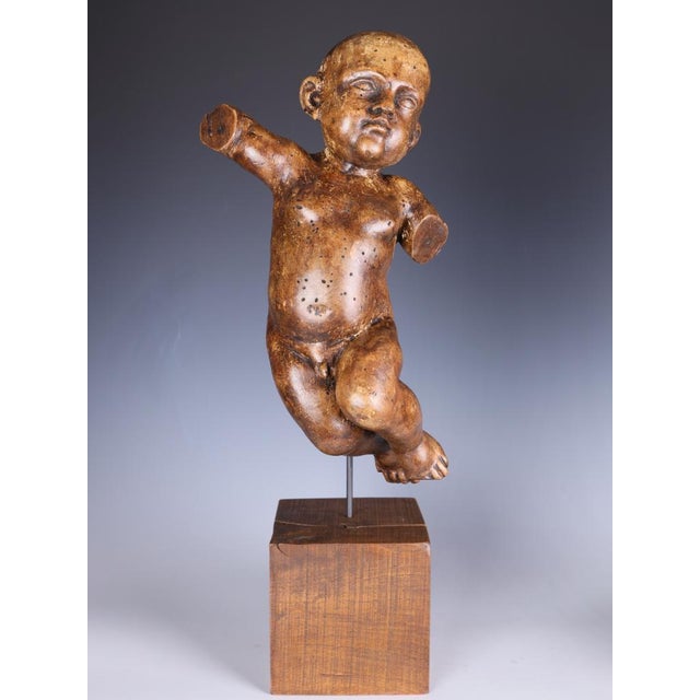 Austrian Artist, Baroque Putti / Cherubs, 18th Century, Limewood, Set of 2 For Sale - Image 6 of 18
