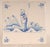 2 Dutch Delft blue and White tiles Depicting figures in a landscape Origin Netherland second half 17th century Condition:...