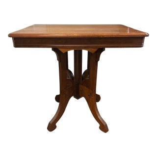 1960s Victorian Eastlake Style Table For Sale