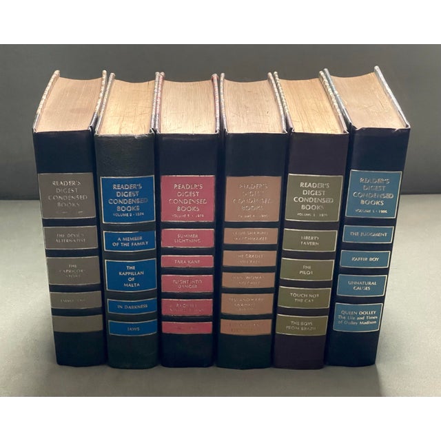 Black Mid 20th Century Cloth-Bound Condensed Classics-Set of Six Books For Sale - Image 8 of 8