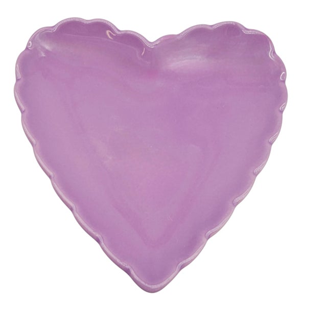 Williams Sonoma Scalloped Heart Plates, Set of Four For Sale In San Francisco - Image 6 of 12