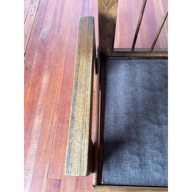Brutalist Howard Oak Lounge Chair 1950s Usa For Sale - Image 9 of 10