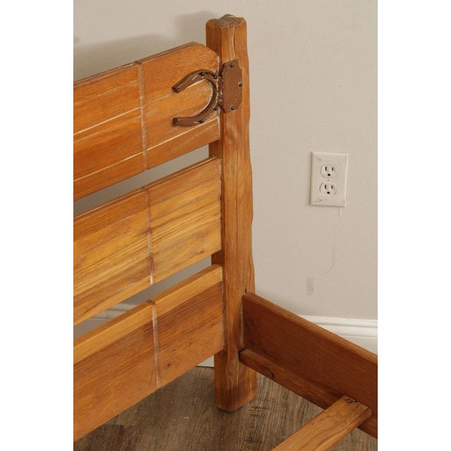 Brandt Ranch Oak Slatted Full Bed For Sale - Image 12 of 12