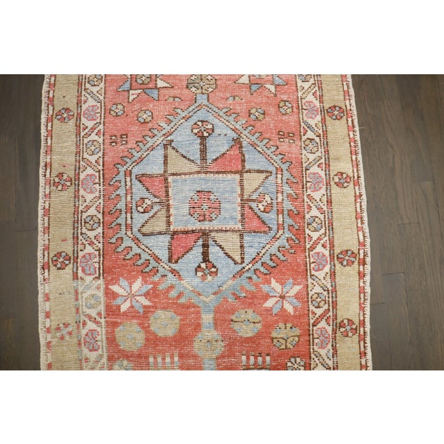 Red Narrow Vibrant Northwest Persian Runner rug no. j5227 For Sale - Image 8 of 11