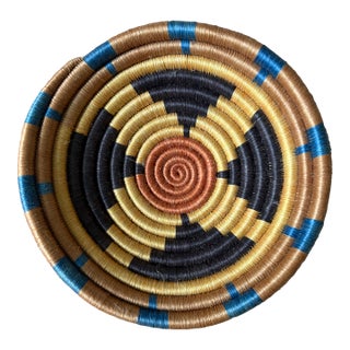African Coiled Basket For Sale