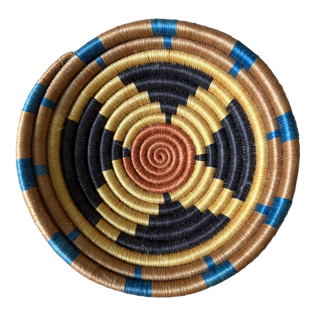 African Coiled Basket For Sale