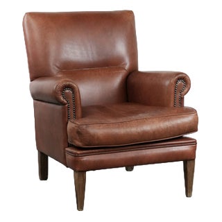 Club Chair in Cowhide Leather For Sale