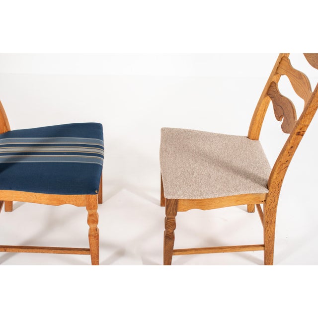 Danish Oak Chairs by Henning Kjærnulf, Denmark, 1960s, Set of 8 For Sale - Image 11 of 13