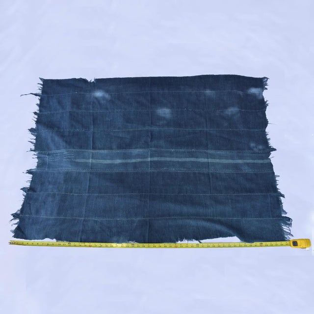 Textile Early 20th Century Indigo Textile Dogon or Mossi 54x37Inch For Sale - Image 7 of 9