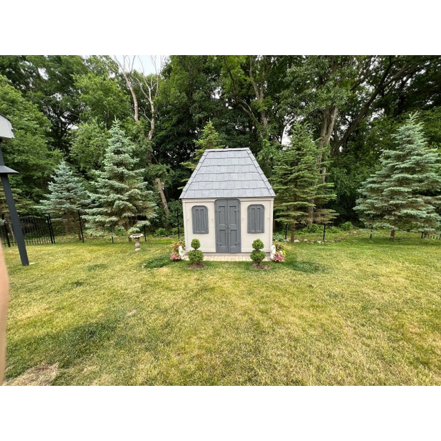 French Style Garden Folly Slate Roofed Chalet Folly, 1940 For Sale - Image 4 of 11