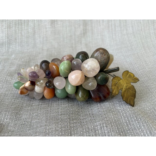 Natural Polished Gemstone Grape Cluster For Sale - Image 4 of 12