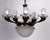 Antique French Brass and Glass 6-Light Chandelier, 1890s For Sale - Image 14 of 14