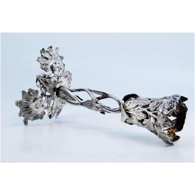 Silver Silver Toothpick Holder with Tulip Cutout For Sale - Image 8 of 10