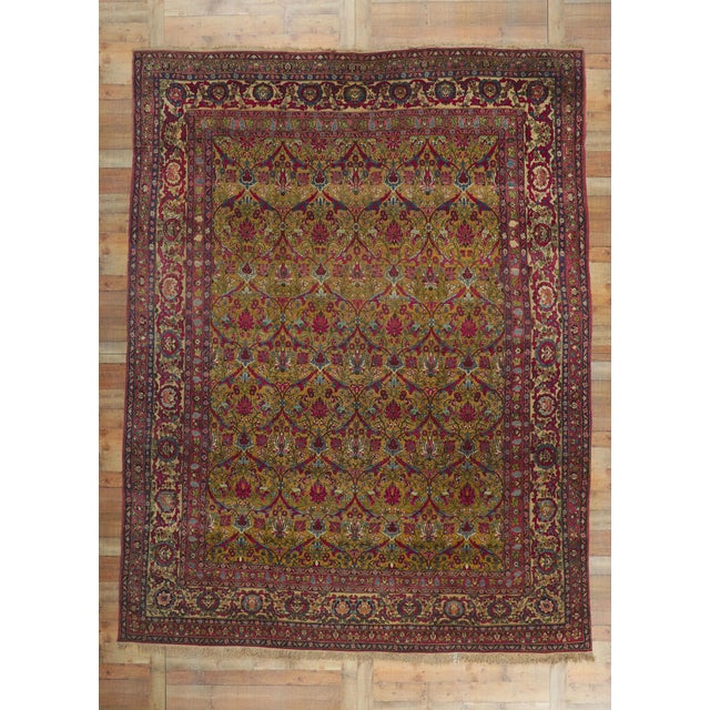 Late 19th Century Persian Isfahan Rug, 09'08 X 12'06 For Sale - Image 12 of 12