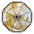 Antique Bradley & Hubbard Arts & Crafts 8-Panel Slag Glass Table Lamp C1920 For Sale - Image 12 of 12