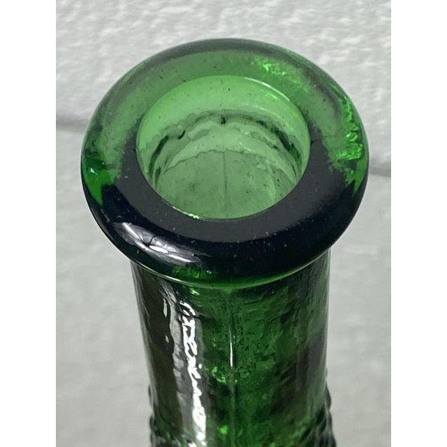 Italian Empoli Glass Carafe For Sale - Image 6 of 14