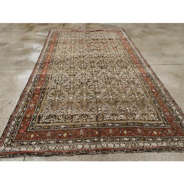 Galerie Shabab Collection Early 20th Century Persian Kurdish Rug For Sale - Image 4 of 9