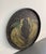 Wood Large Vintage Wicker Basket Tray With Hand Painted Birds of Paradise For Sale - Image 7 of 11