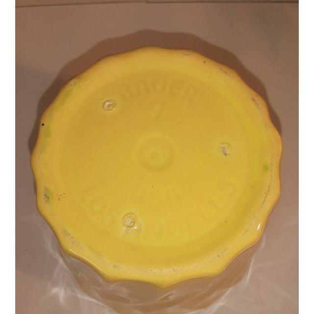 Bauer Bauer Yellowware Yellow Pottery Planter California Usa Mid Century For Sale - Image 4 of 6