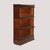 Wood Antique Arts & Crafts Oak 3 Stack Barrister Bookcase Circa 1920 For Sale - Image 7 of 9