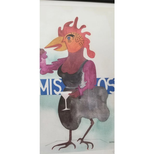 Edward Berkise Surrealist Abstract Watercolor Painting For Sale In Miami - Image 6 of 13