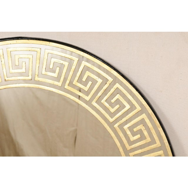 Round Greek Key Mirror For Sale - Image 4 of 10