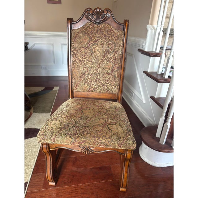 Solid Wood 8-Seater Dining Table – Handcrafted Hardwood For Sale - Image 4 of 8