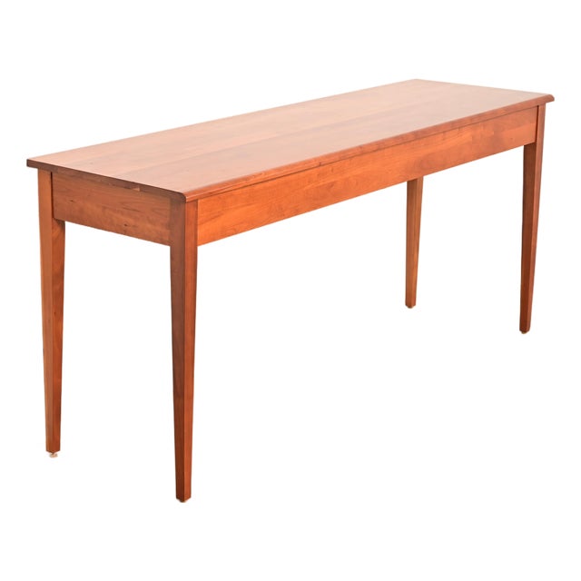 Harden Furniture Arts and Crafts Shaker Solid Cherry Wood Console Table For Sale