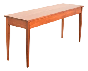 Harden Furniture Arts and Crafts Shaker Solid Cherry Wood Console Table