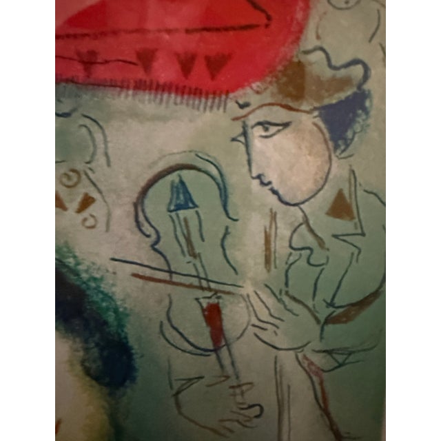 Marc Chagall Lovers Lithograph Print Signed and Numbered 20/375 – Framed Modernist Artwork For Sale - Image 10 of 11