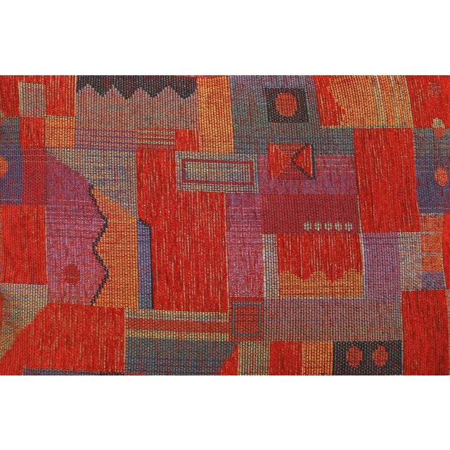 Red Postmodern Barrel Chairs, a Pair For Sale - Image 8 of 9