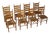 Italian Modern Beech Dining Chairs with Woven Seats in the style of Gio Ponti, 1960s, Set of 8 For Sale