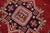 1990s Boho Chic Super Kazak Owen Red/Beige Wool Runner Rug- 2'9'' X 9'8'' For Sale - Image 5 of 10