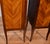 1900s Pair Antique French Louis XV Walnut & Satinwood Marble Top Lingerie Stands For Sale - Image 15 of 18