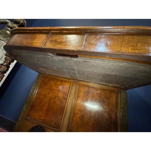 Early 20th Century Flame Mahogany Console | Hall Table For Sale - Image 14 of 14