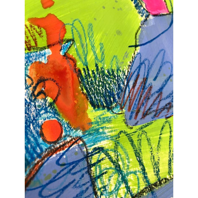 Contemporary CL Auker Original Contemporary Mixed Media Painting, “The Earlier Chaos” For Sale - Image 3 of 9