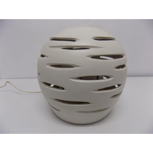 Vintage Ceramic Lamp, 1980s, in Very Good conditions. Designed 1980 to 1989 European Plug (up to 250V).The wiring of this...