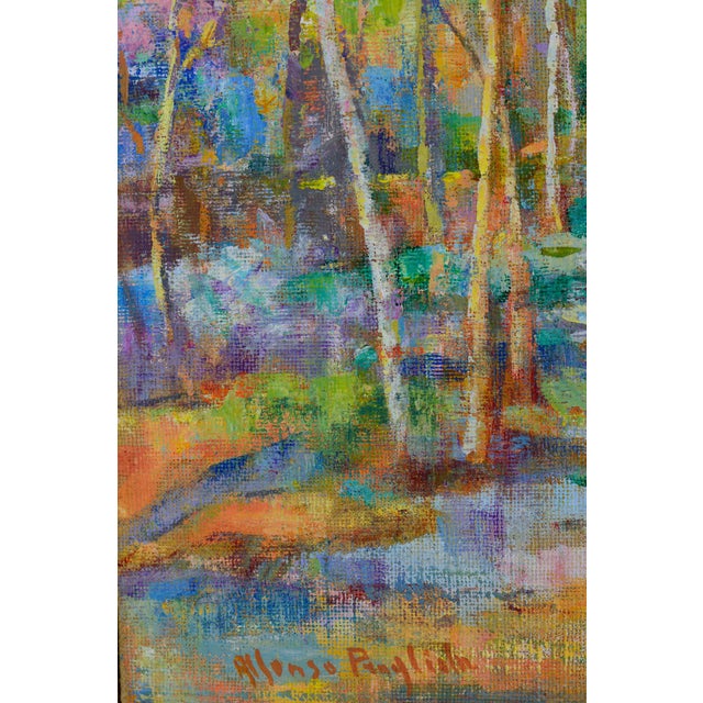 Alfonso Pragliola, Al Sentiero Landscape, Mixed Media on Canvas, 2019 For Sale - Image 4 of 7