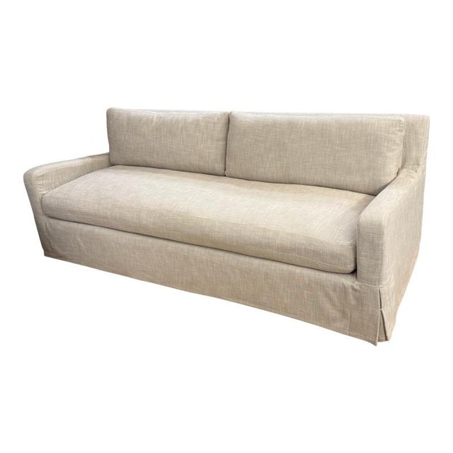 Design Plus Gallery presents the Belgian Linen Slipcovered Sofa from Restoration Hardware. This sofa has a clean and...