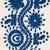Schumacher Sample - Schumacher Theodora Embroidery Fabric in Blue For Sale - Image 4 of 5