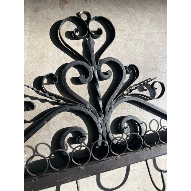 Up for consideration is a beautiful vintage french iron scrolling plant and tea cup holder wall hanging. This would look...