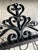 Up for consideration is a beautiful vintage french iron scrolling plant and tea cup holder wall hanging. This would look...