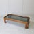 Mid-Century Modern Rectangular Walnut and Smoked Glass Coffee Table by Afra and Tobia Scarpa for Cassina, Italy, 1960s For Sale - Image 3 of 8