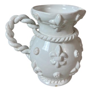 White Pitcher by Emile Tessier For Sale
